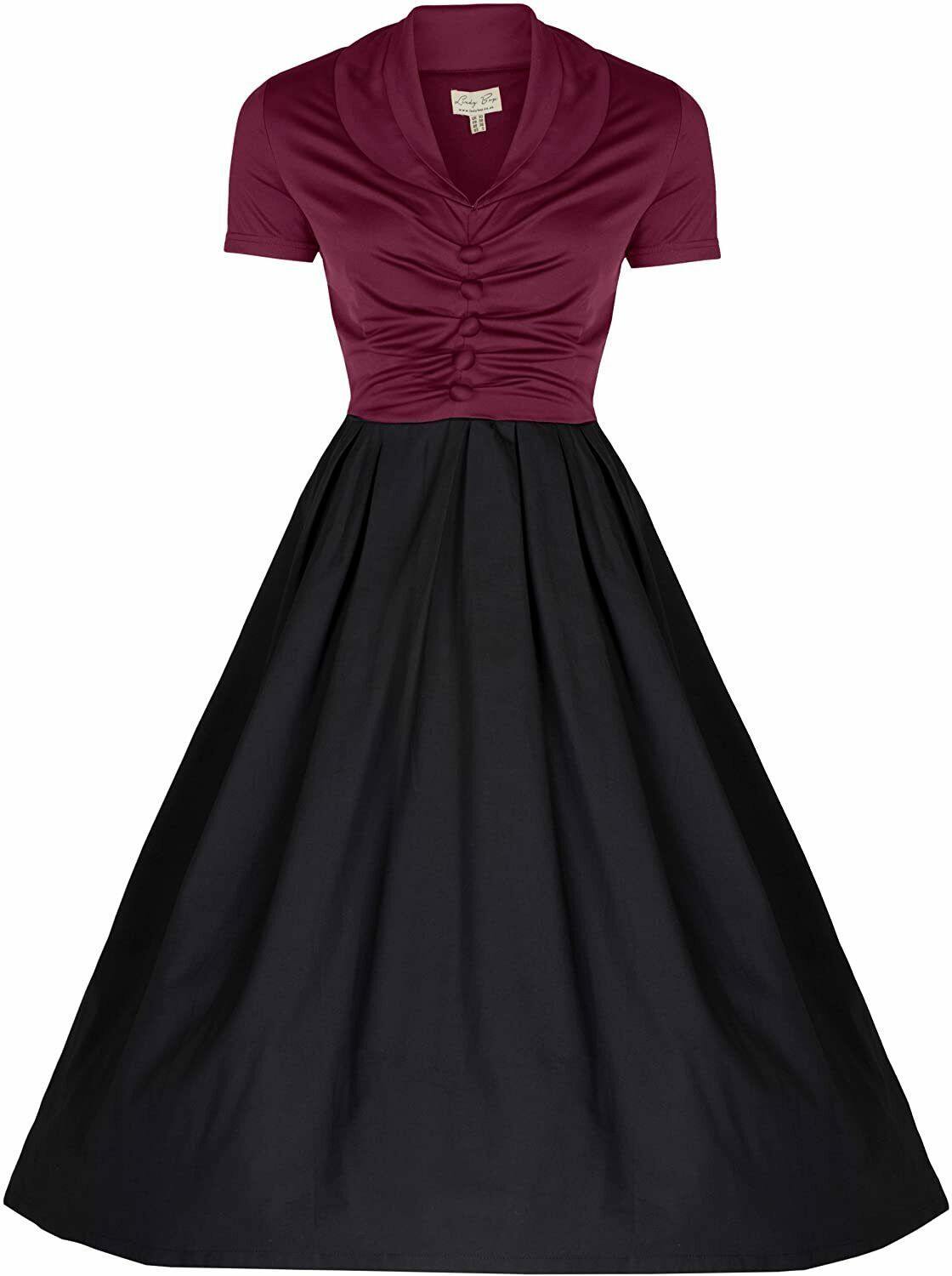 Lindy bop burgundy clearance dress