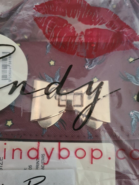 Lindy Bop Bessa Swallows And Stars Handbag Satchel Handle Bag Rare