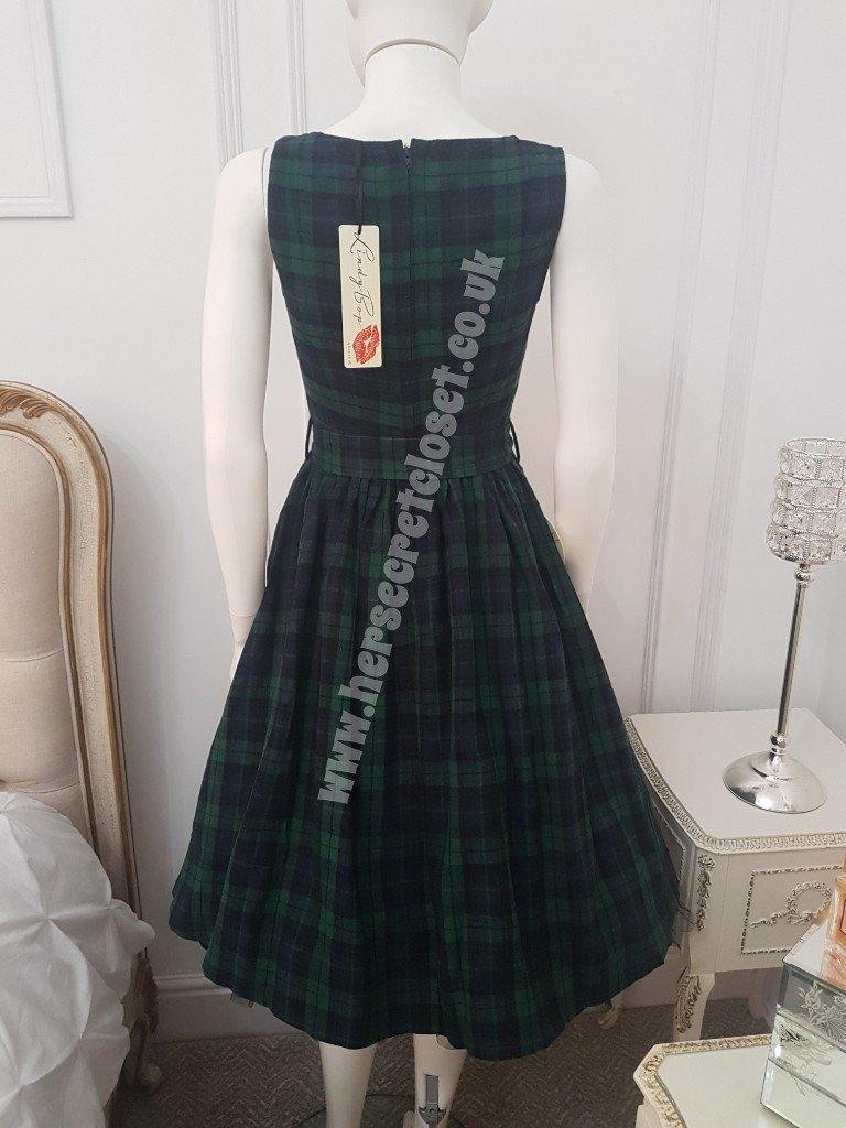 Lindy bop tartan outlet dress