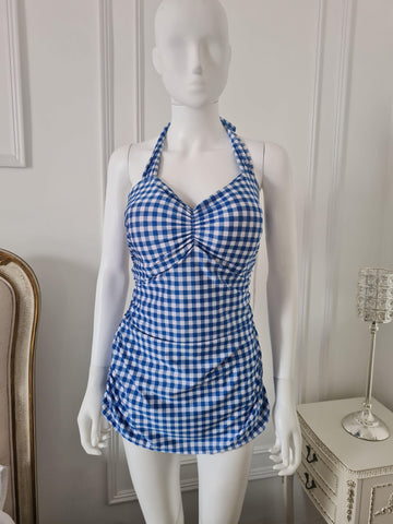 Lindy Bop Esther Williams Gingham Swimming Costume - HerSecretCloset.co.uk