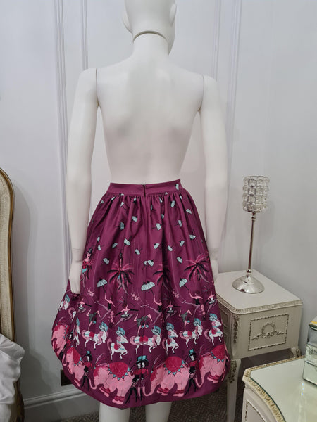 Rare Lindy Bop Pryia Purple Circus Skirt - HerSecretCloset.co.uk