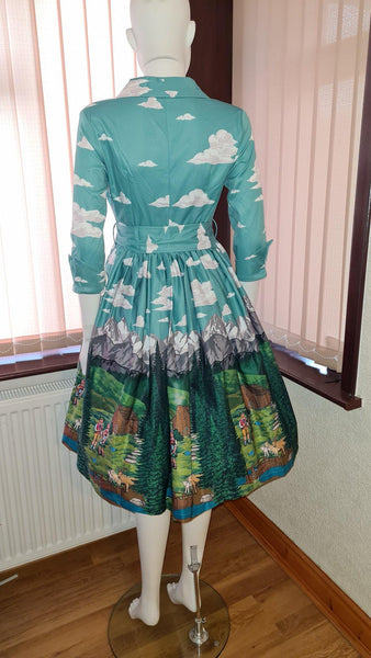 Lindy Bop Vivi Alpine Swing Dress - HerSecretCloset.co.uk