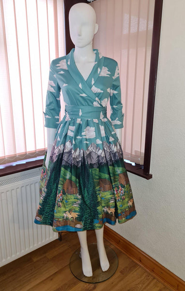 Lindy Bop Vivi Alpine Swing Dress - HerSecretCloset.co.uk