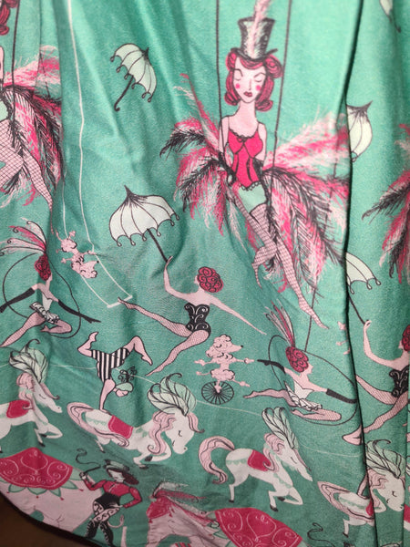 Lindy Bop Rare Vintage Casey Print Swing Skirt - HerSecretCloset.co.uk