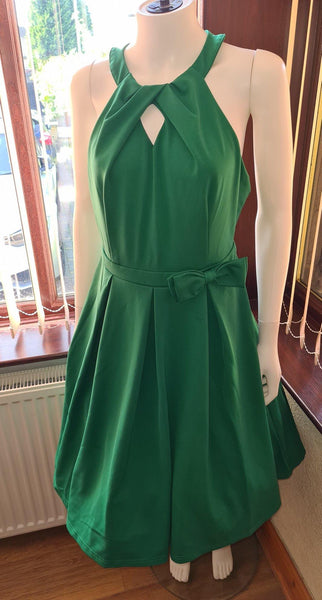 Lindy Bop Cherel Green Swing Dress - HerSecretCloset.co.uk