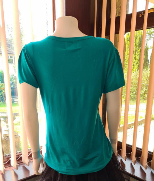 Lindy Bop Tess Teal Top - HerSecretCloset.co.uk