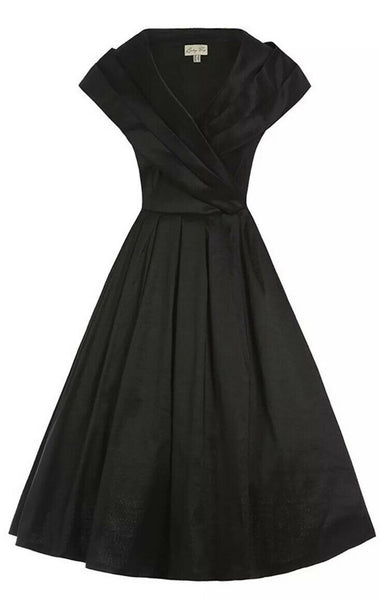 Lindy Bop Amber Black Occasion Swing Dress