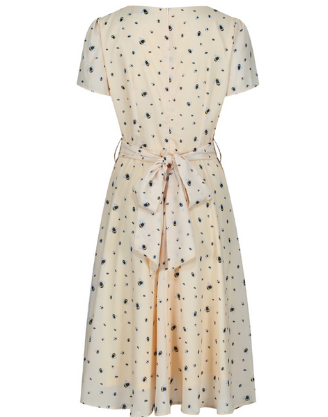 Lindy Bop Bretta Honey Bee Print Tea Dress - HerSecretCloset.co.uk