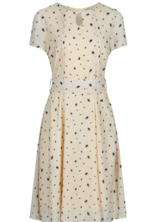 Lindy Bop Bretta Honey Bee Print Tea Dress - HerSecretCloset.co.uk