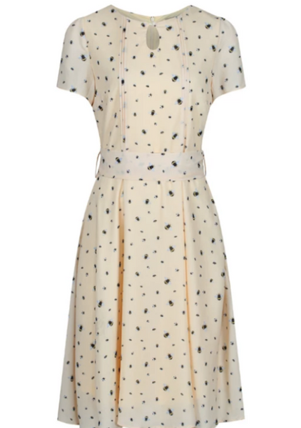 Lindy Bop Bretta Honey Bee Print Tea Dress - HerSecretCloset.co.uk