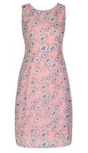 Lindy Bop 'Amy-May' Pink Daisy Shift Dress - HerSecretCloset.co.uk