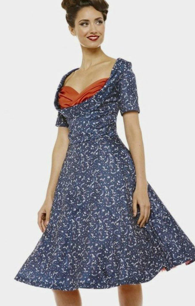 Lindy Bop Sloane Starry Night Vintage Dress HerSecretCloset