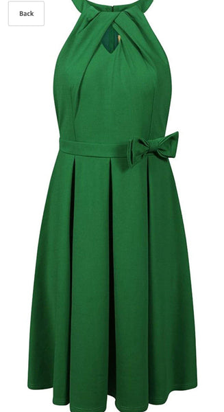 Lindy Bop Cherel Green Swing Dress - HerSecretCloset.co.uk