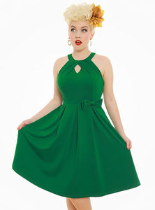 Lindy Bop Cherel Green Swing Dress - HerSecretCloset.co.uk