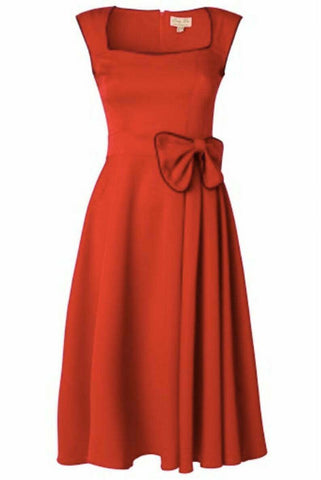 Lindy Bop Grace Red Vintage Style Swing Party Dress