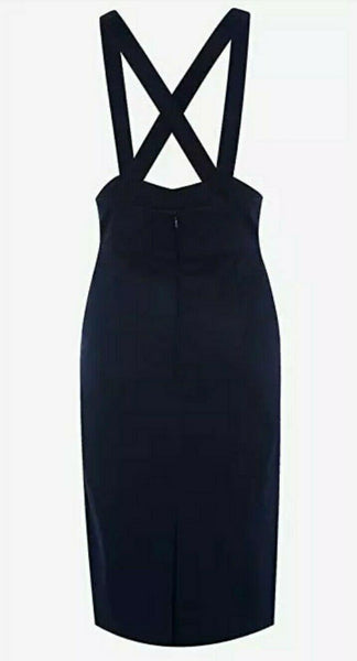 Lindy Bop 'Patty' Navy High Waist Pencil Skirt - HerSecretCloset.co.uk