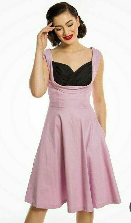 Lindy Bop Ophelia Cotton Candy Dress - HerSecretCloset.co.uk